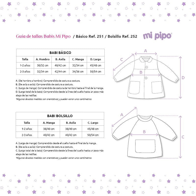 Bata escolar para preescolar con nombre personalizado y diseño único.