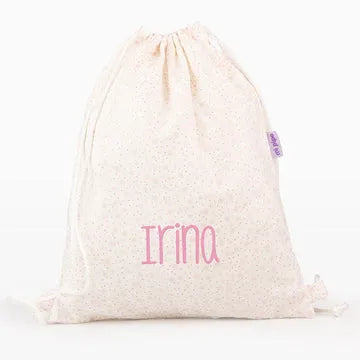 mochila tela con nombre personalizado para guarería - vuelta al cole - De moi a toi