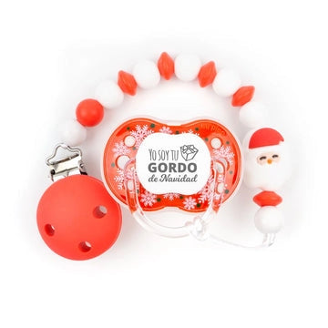Set regalo bebé navidad chupete papa noel - DEMOIATOI