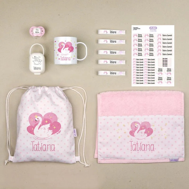 Chupete y cajita personalizados para bebés