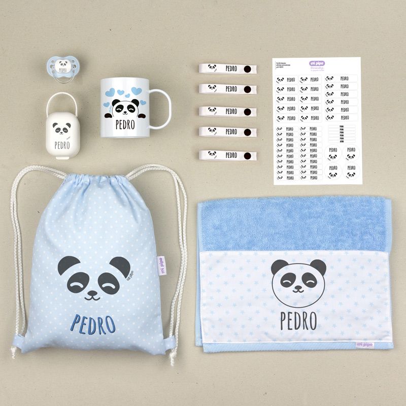 Mochila petate infantil con nombre para escuela infantil