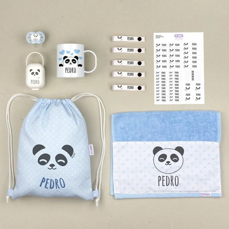 Mochila petate infantil con nombre para escuela infantil