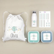 Set escolar personalizado con nombre para niños y niñas