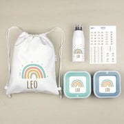 Material escolar de guardería personalizado con nombre, pack completo.