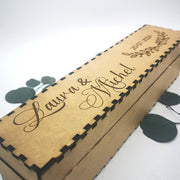 Cofre madera personalizado para bodas y comuniones - de moi à toi
