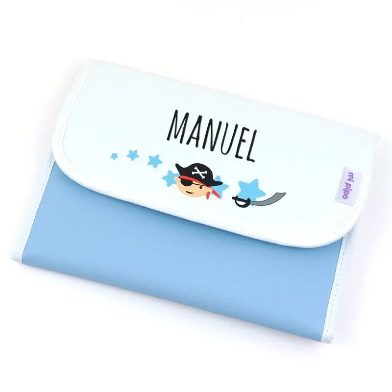 portapañales infantil de polipiel con diseño Mi Pipo EN dE MOI À TOI