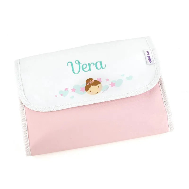 Organizador de pañales y toallitas con compartimentos interiores