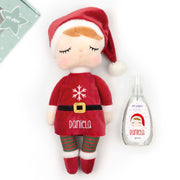 Muñeco y colonia navidad personalizado con nombre para regalar a niños y bebés - De moi à toi y Mipipo