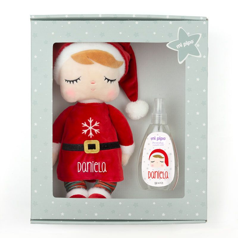 Set Muñeco elfo con colonia infantil personalizados