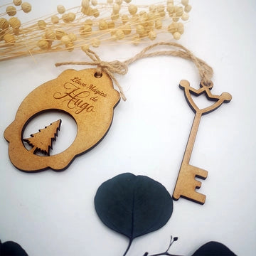 Llave mágica personalizada con nombre navidad - DE MOI À TOI