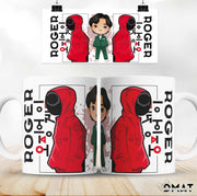 Taza personalizada Juego del calamar  456 - De moi at oi