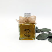 Botellita de aceite de oliva virgen extra personalizada – detalle gourmet natural para bodas, bautizos y comuniones.