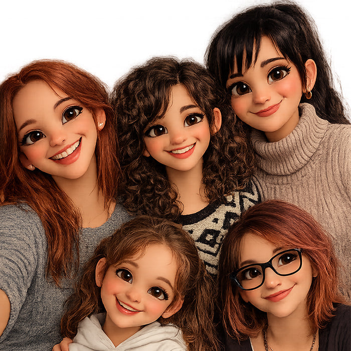 5 personajes/mascota