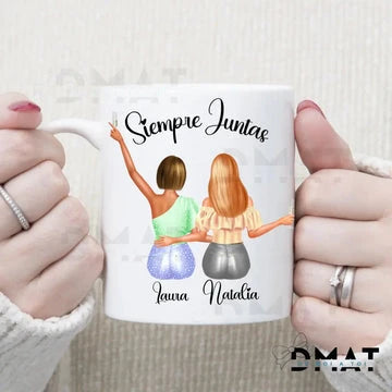 Taza personalizada amigas siempre juntas CHIC