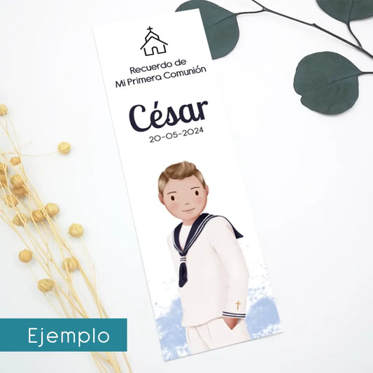Recuerdo de comunión personalizado editable online - de moi a toi