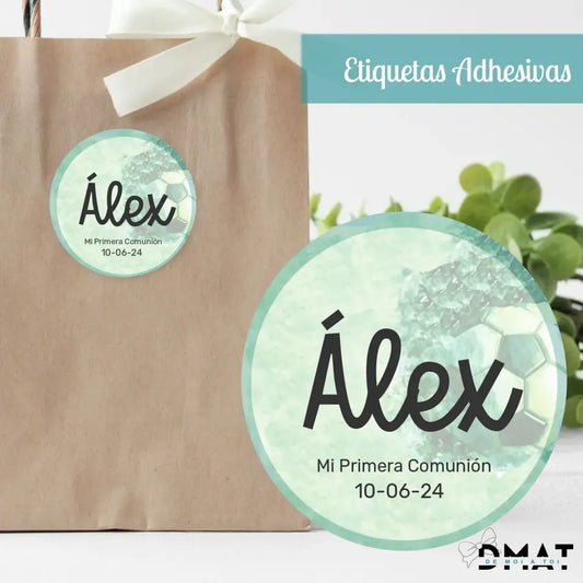 Tarjetas y etiquetas Fútbol (Pack 10 uds)