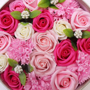 Flores eternas de jabón en caja de regalo