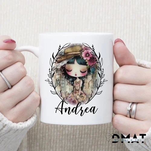 Taza Personalizada Muñeca Mod. Abril