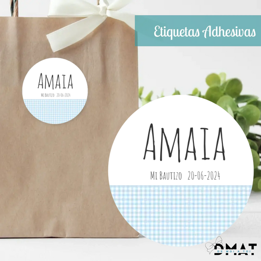 Tarjetas y etiquetas de regalo Vichy (Pack 10 uds)