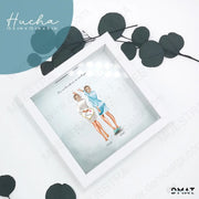 Hucha personalizada con ilustración de damas de honor, regalos personalizados damas, diseño único para pre-boda