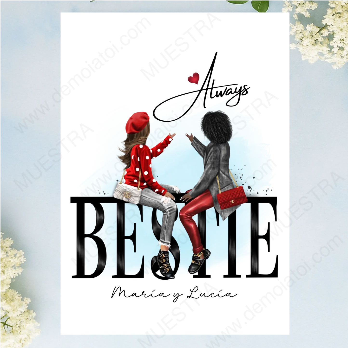 lámina impresa para regalar a mejor amiga