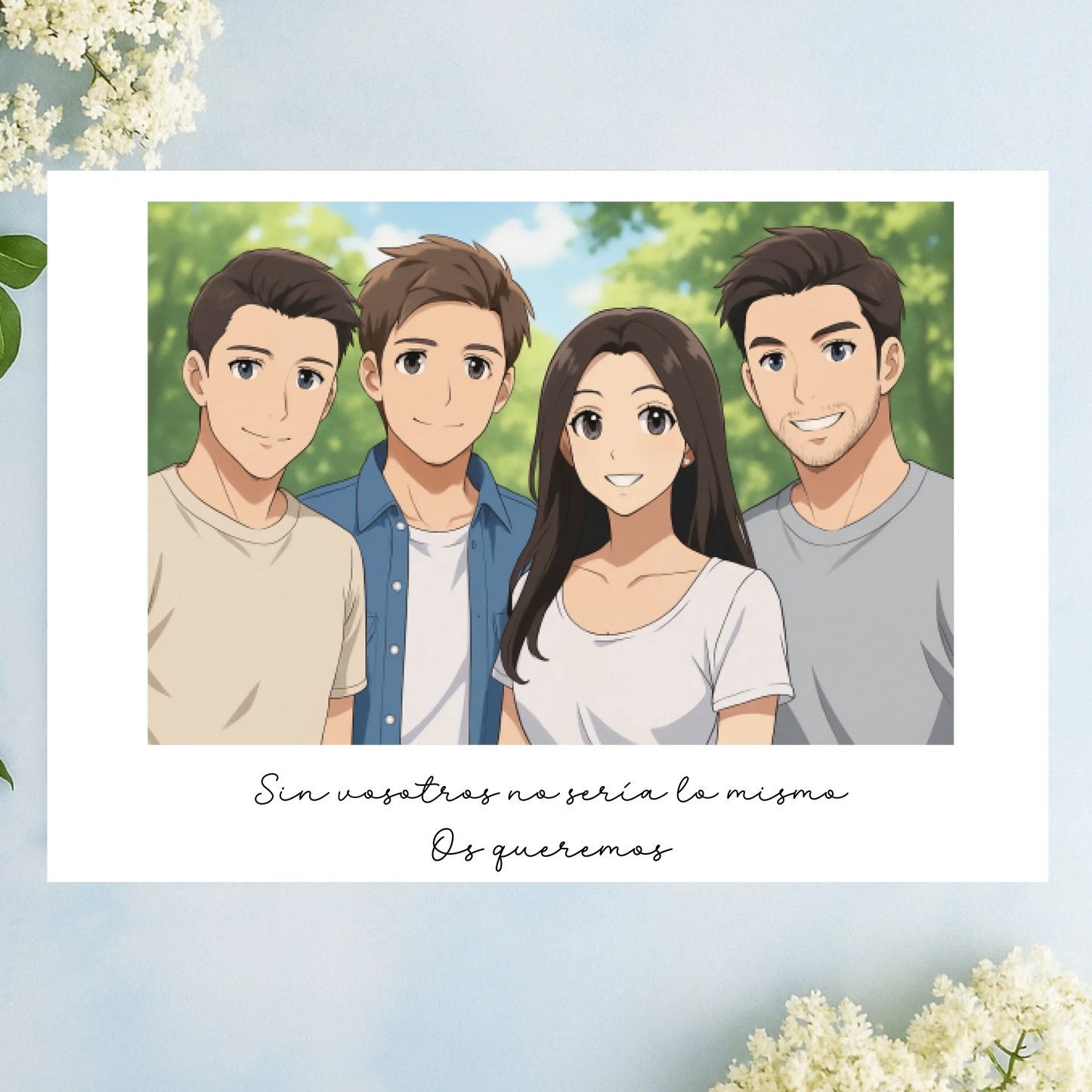 Regalos con caricatura ANIME a partir de foto con inteligencia artificial