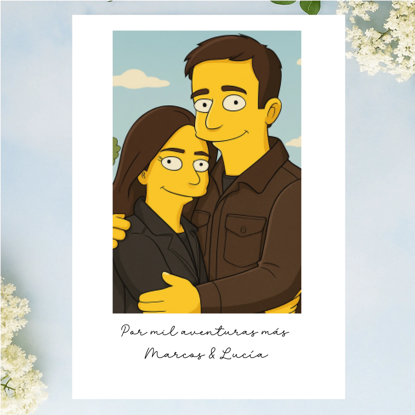 Regalos con caricatura SIMPSON a partir de foto con inteligencia artificial