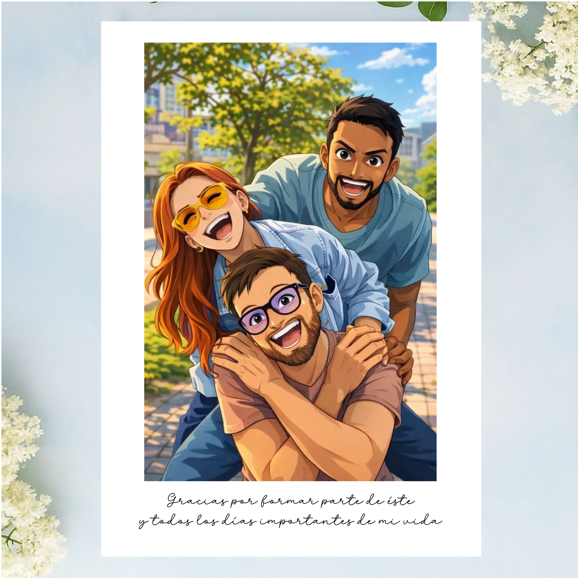 Regalos personalizados con imagen creada por IA estilo anime