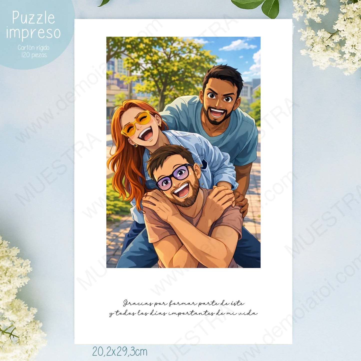 PUZZLE IMPRESO con imagen anime partir de foto