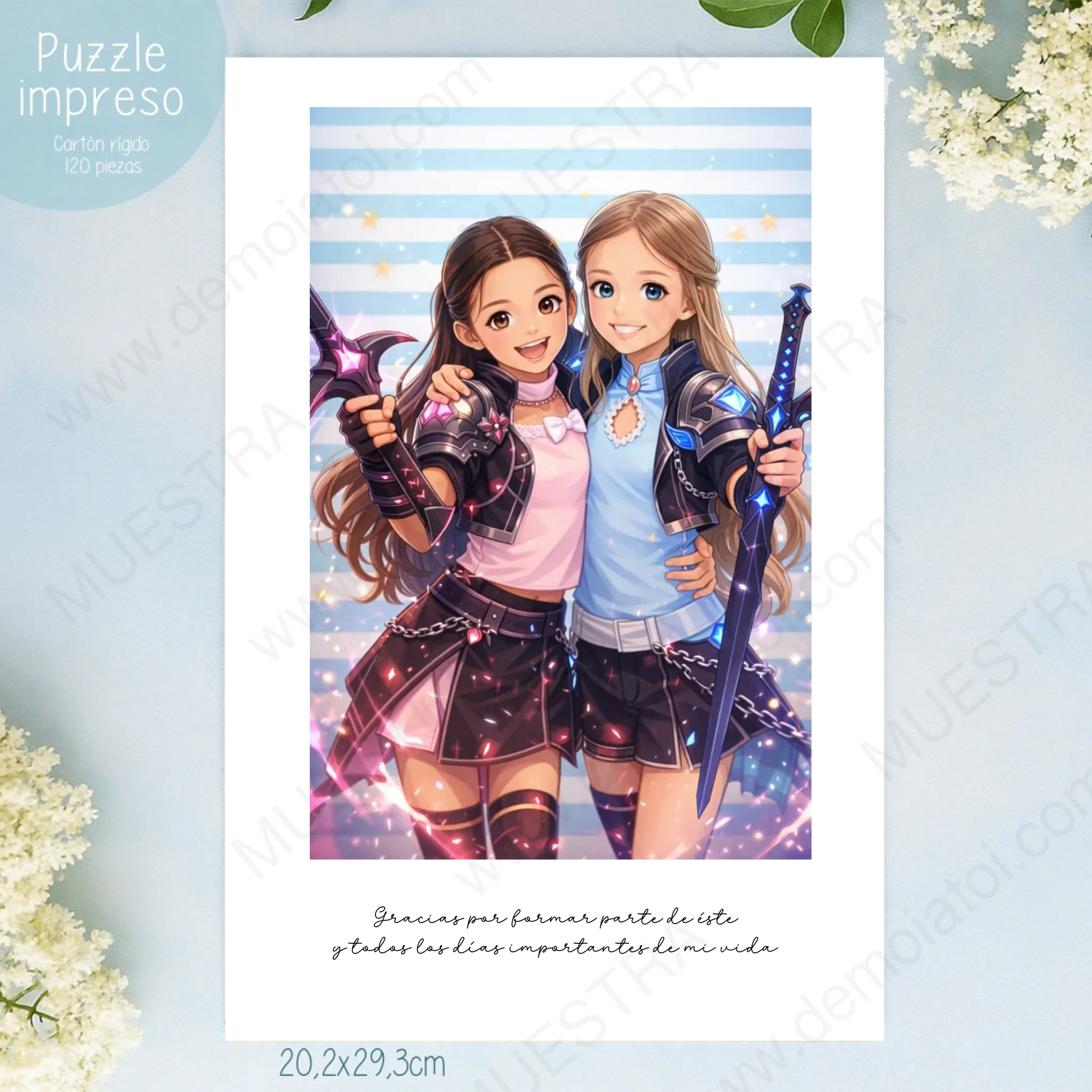 PUZZLE IMPRESO con imagen anime partir de foto