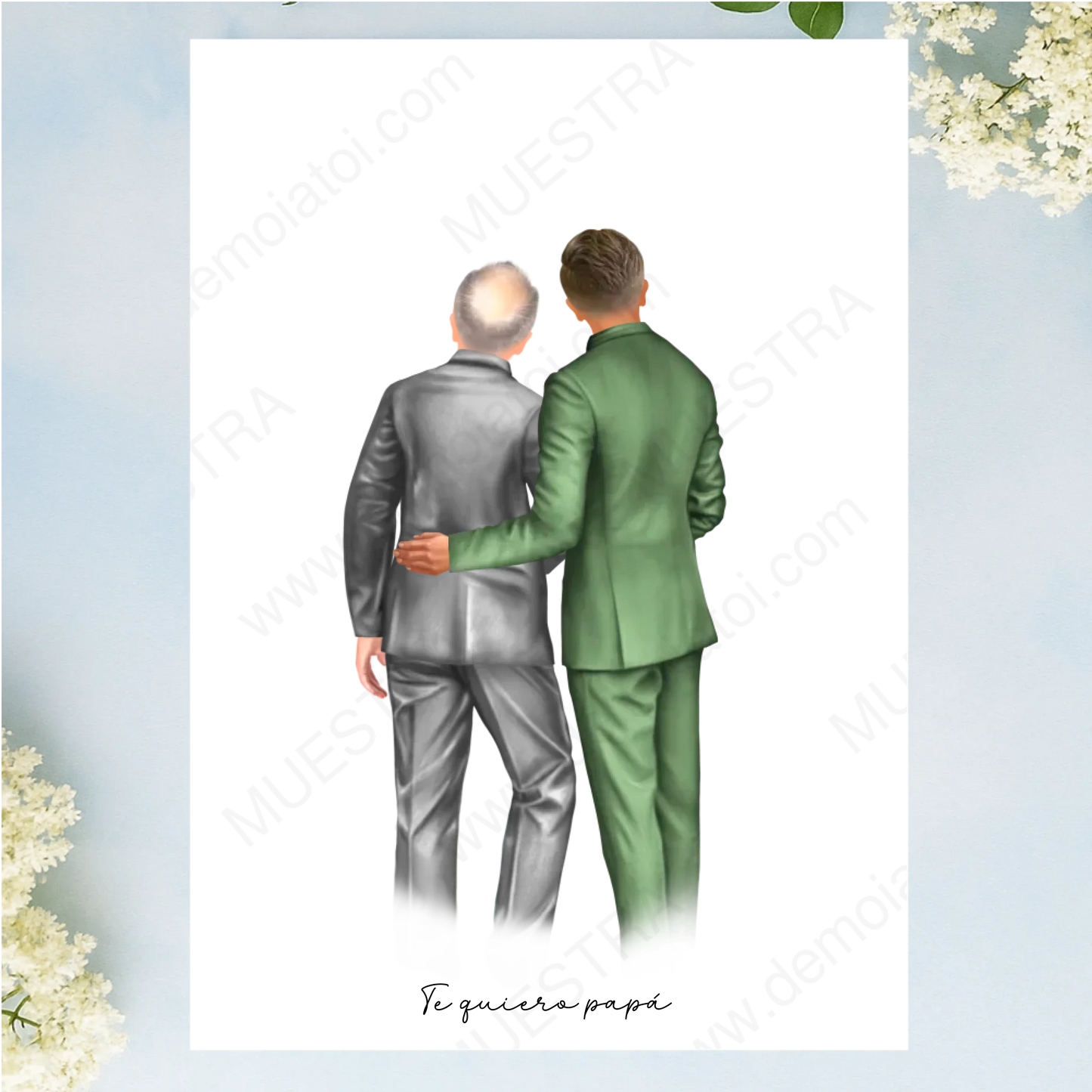 regalo personalizado boda con ilustración