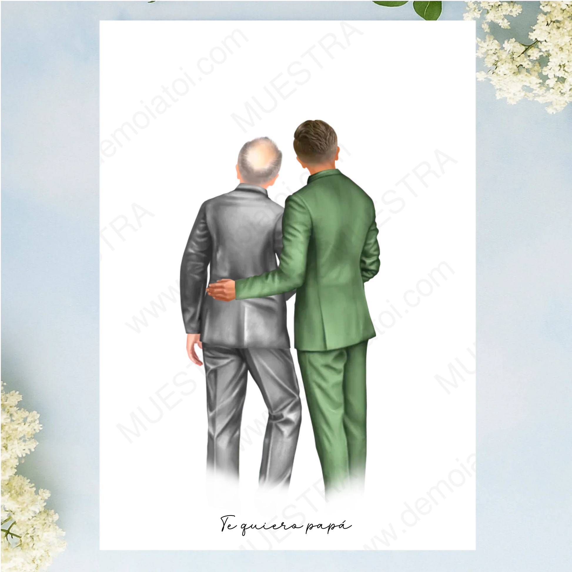 regalo personalizado boda con ilustración