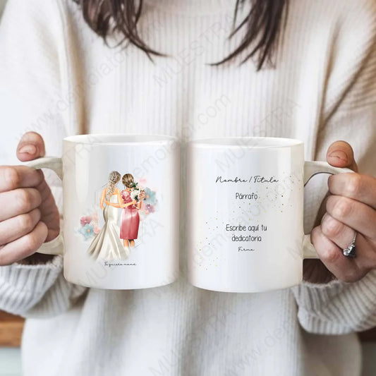 taza personalizada madre boda