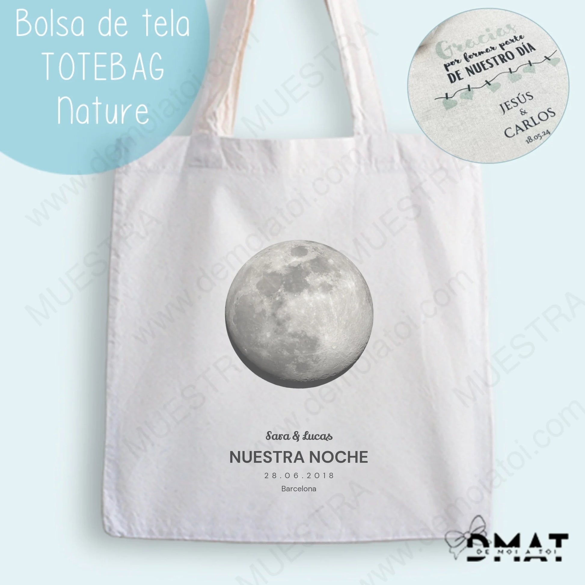 regalos personalizados fase lunar para parejas