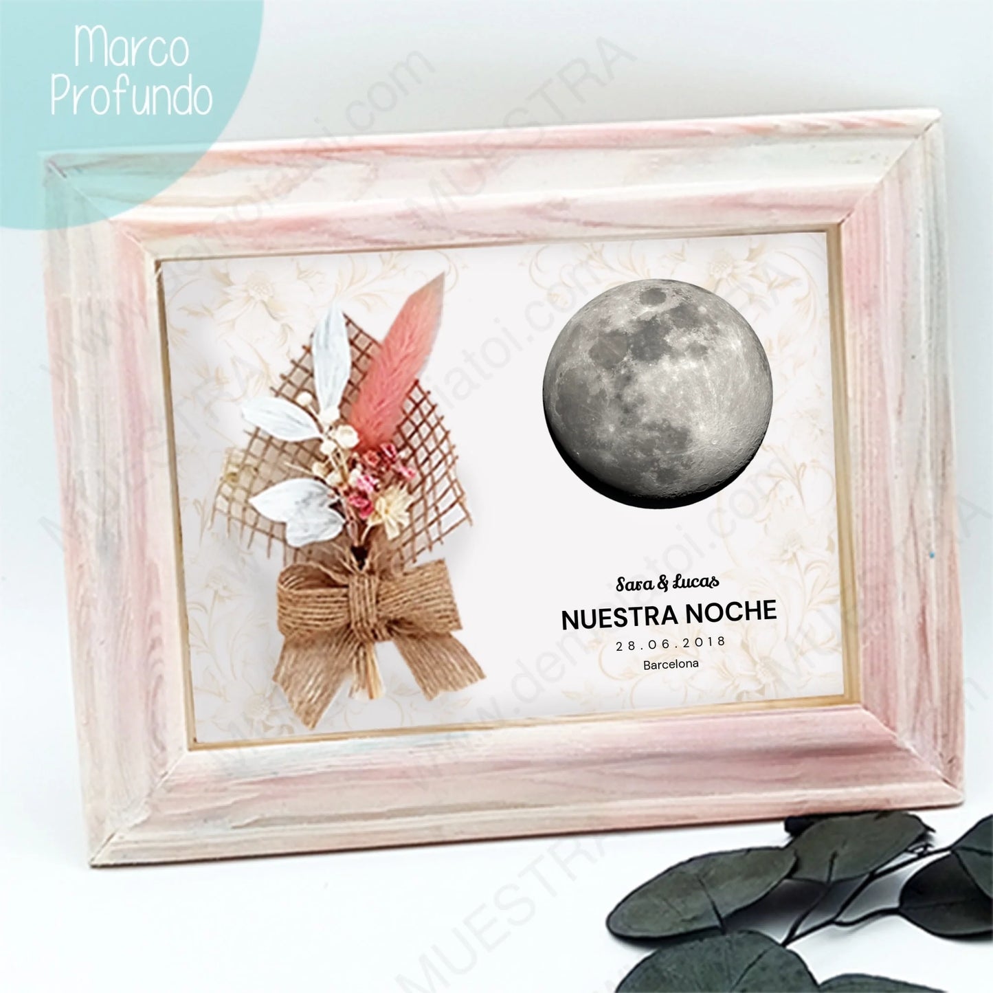 cuadro romántico fase lunar para parejas