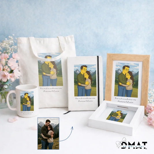 Regalos con caricatura SIMPSON a partir de foto con inteligencia artificial