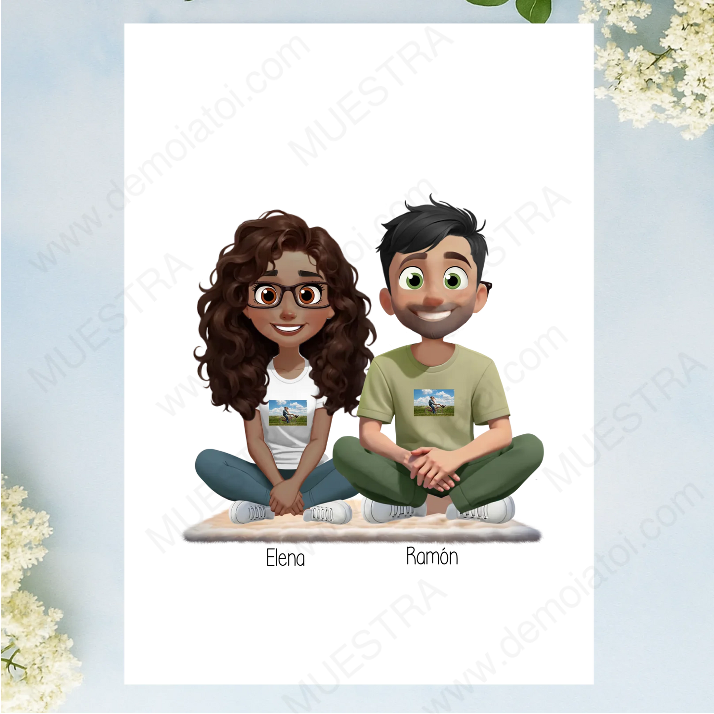 Lámina A4 personalizada de San Valentín como regalo romántico