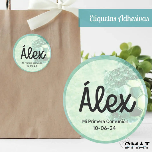 Tarjetas y etiquetas Fútbol (Pack 10 uds)