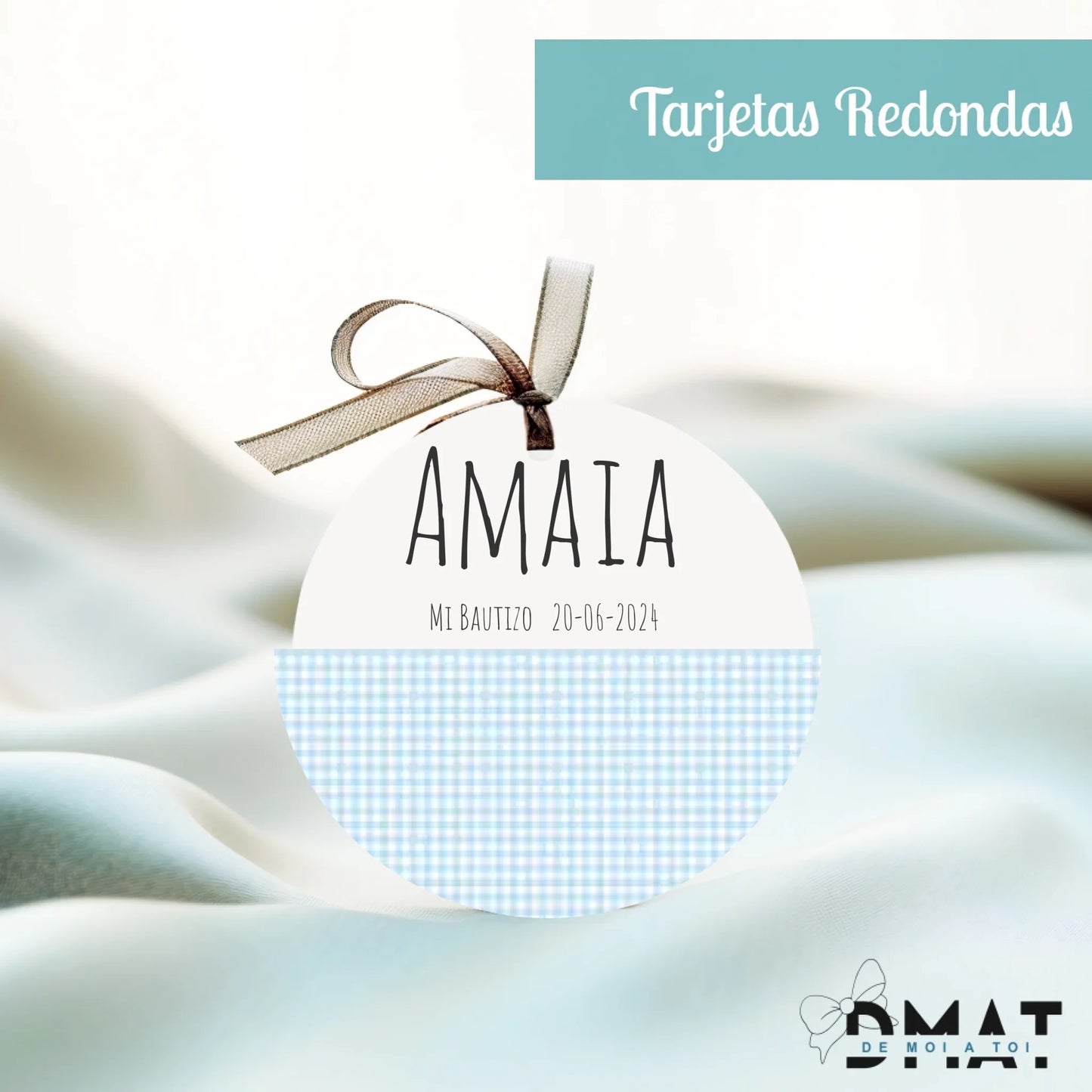 Tarjetas y etiquetas de regalo Vichy (Pack 10 uds)