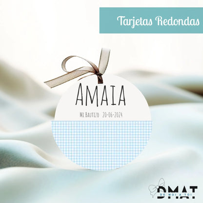 Tarjetas y etiquetas de regalo Vichy (Pack 10 uds)