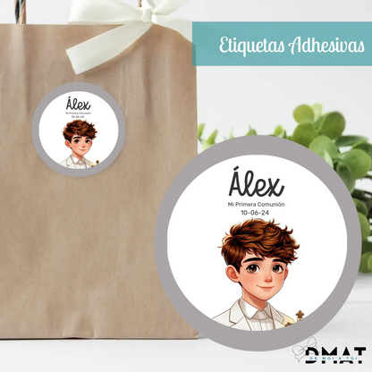 Tarjetas y etiquetas de regalo con dibujo Pixart (Pack 10 uds)
