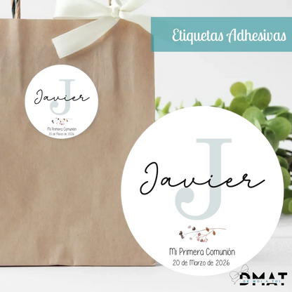 Tarjetas y etiquetas de regalo - Inicial