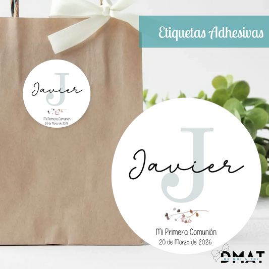 Tarjetas y etiquetas de regalo - Inicial