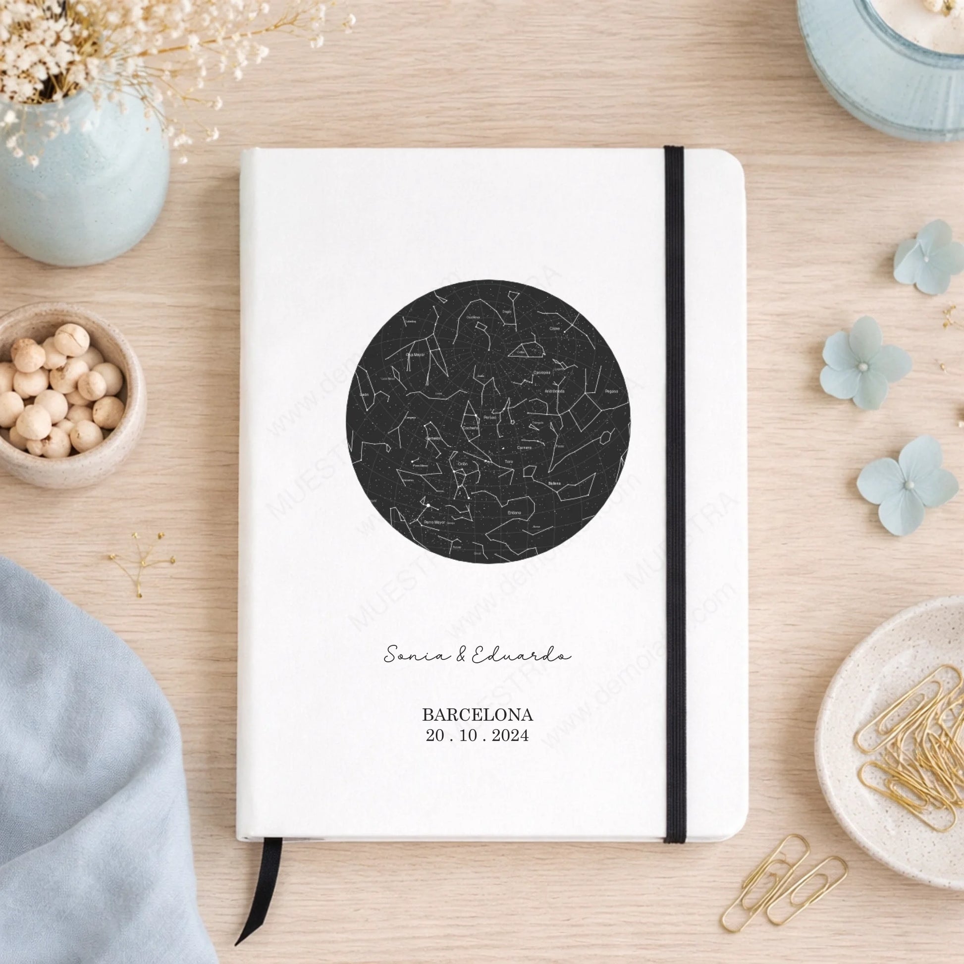 LIBRETA A5 personalizada diseño constelaciones