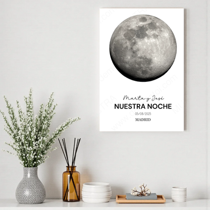 Lámina decorativa luna como regalo original