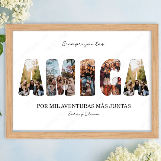 Cuadro personalizado para amigas
