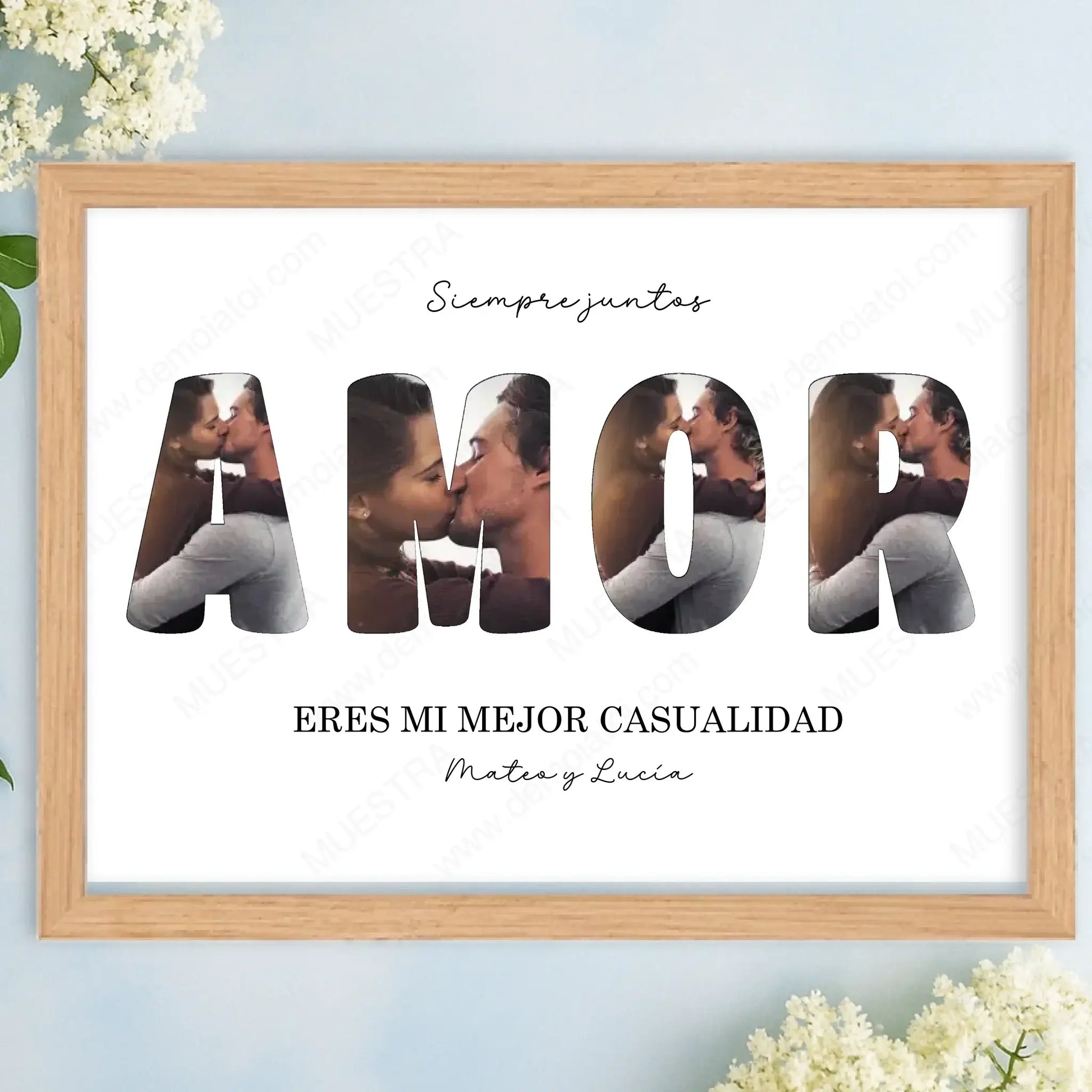 Cuadro personalizado regalo enamorados