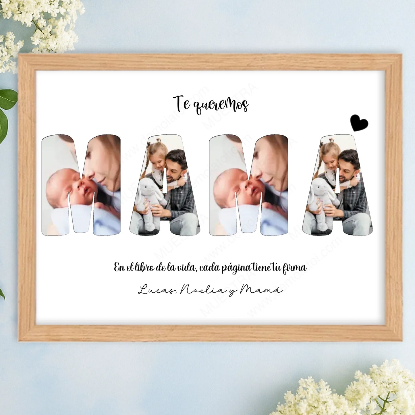 Cuadro personalizado regalo original madres