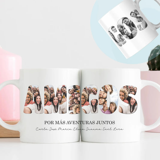 Taza personalizada con fotos y nombre – Regalo original para amigos
