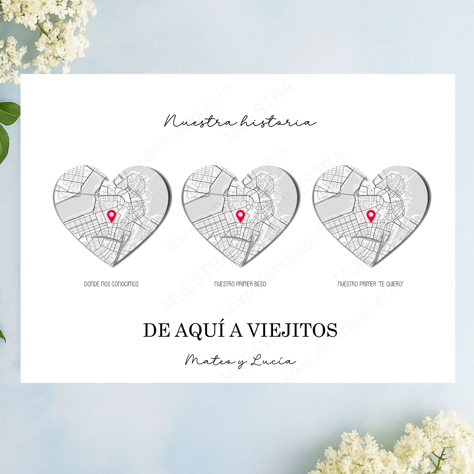 Lámina decorativa personalizada regalo original con fotos